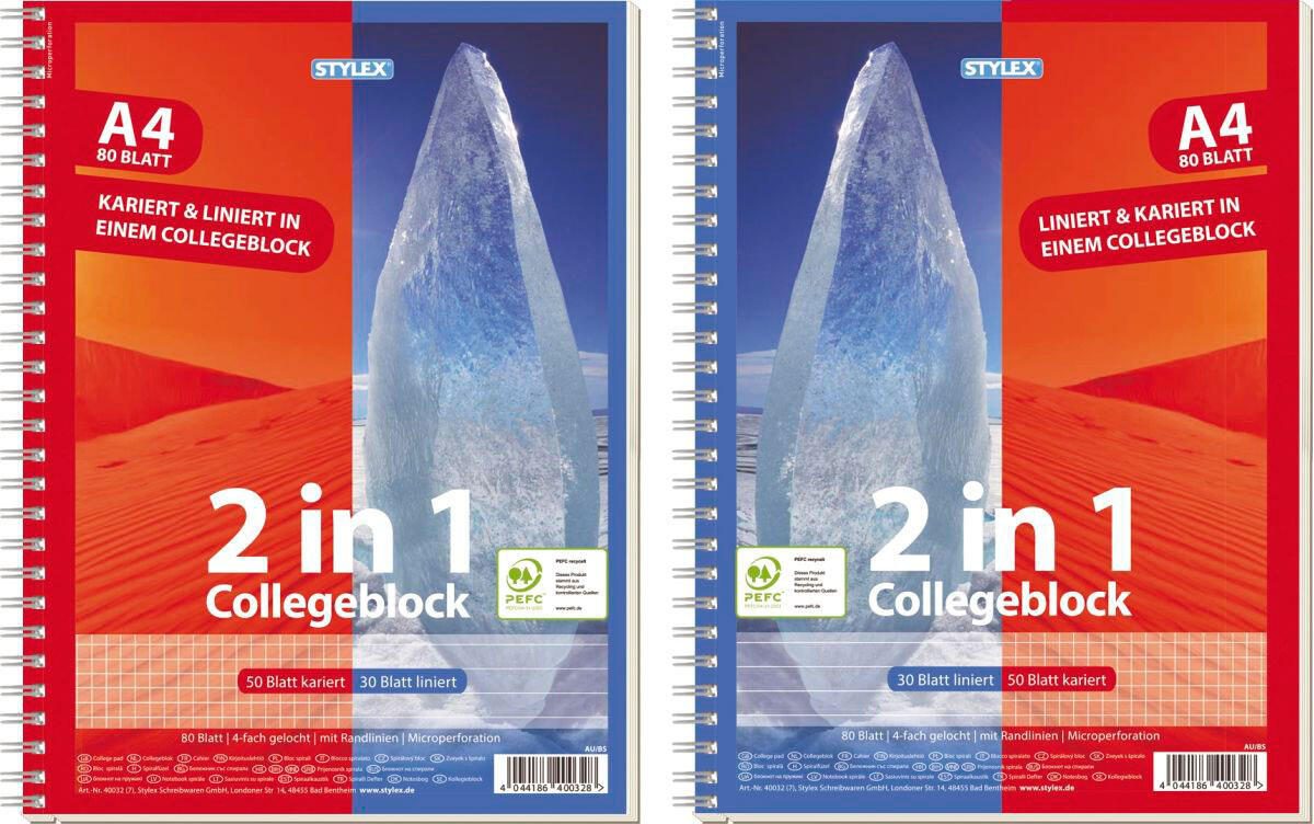 TOPPOINT Collegeblock DIN A4