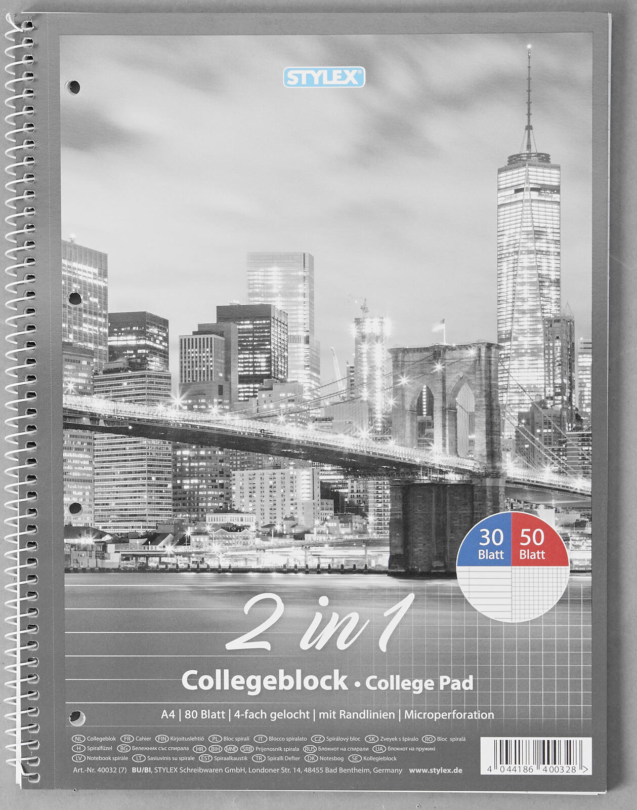 TOPPOINT Collegeblock DIN A4