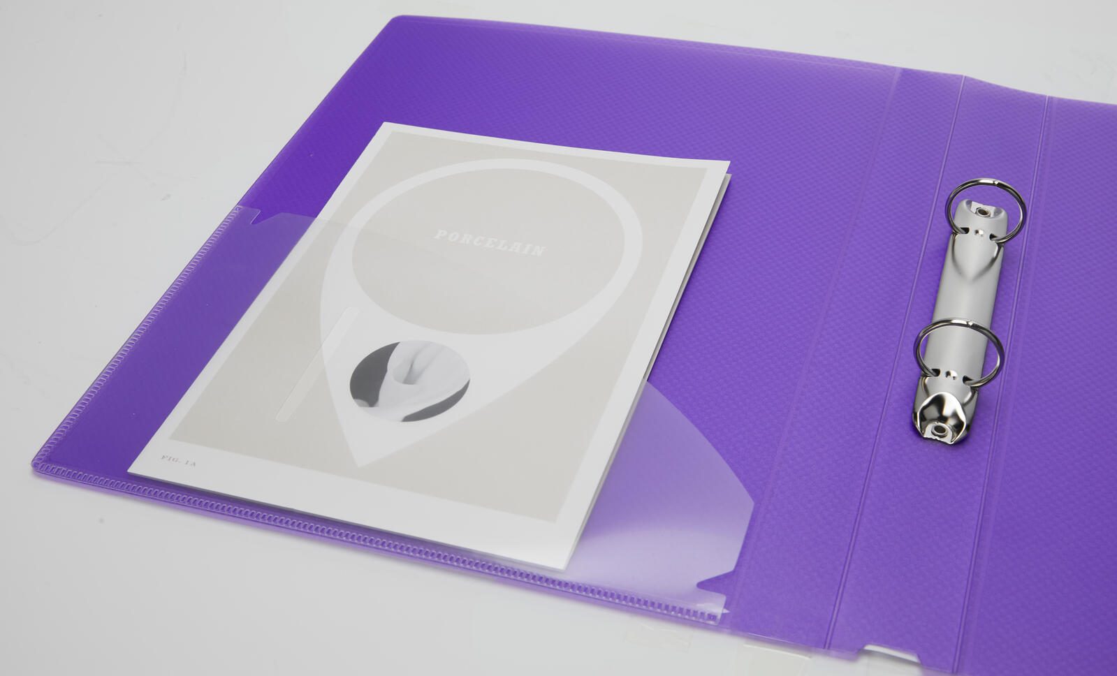 RAPESCO® Ringbücher 2-Ringe DIN A4 3.7 cm grün, blau, pink, violett, hellblau