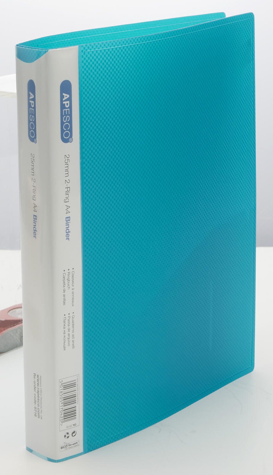 RAPESCO® Ringbücher 2-Ringe DIN A4 3.7 cm grün, blau, pink, violett, hellblau
