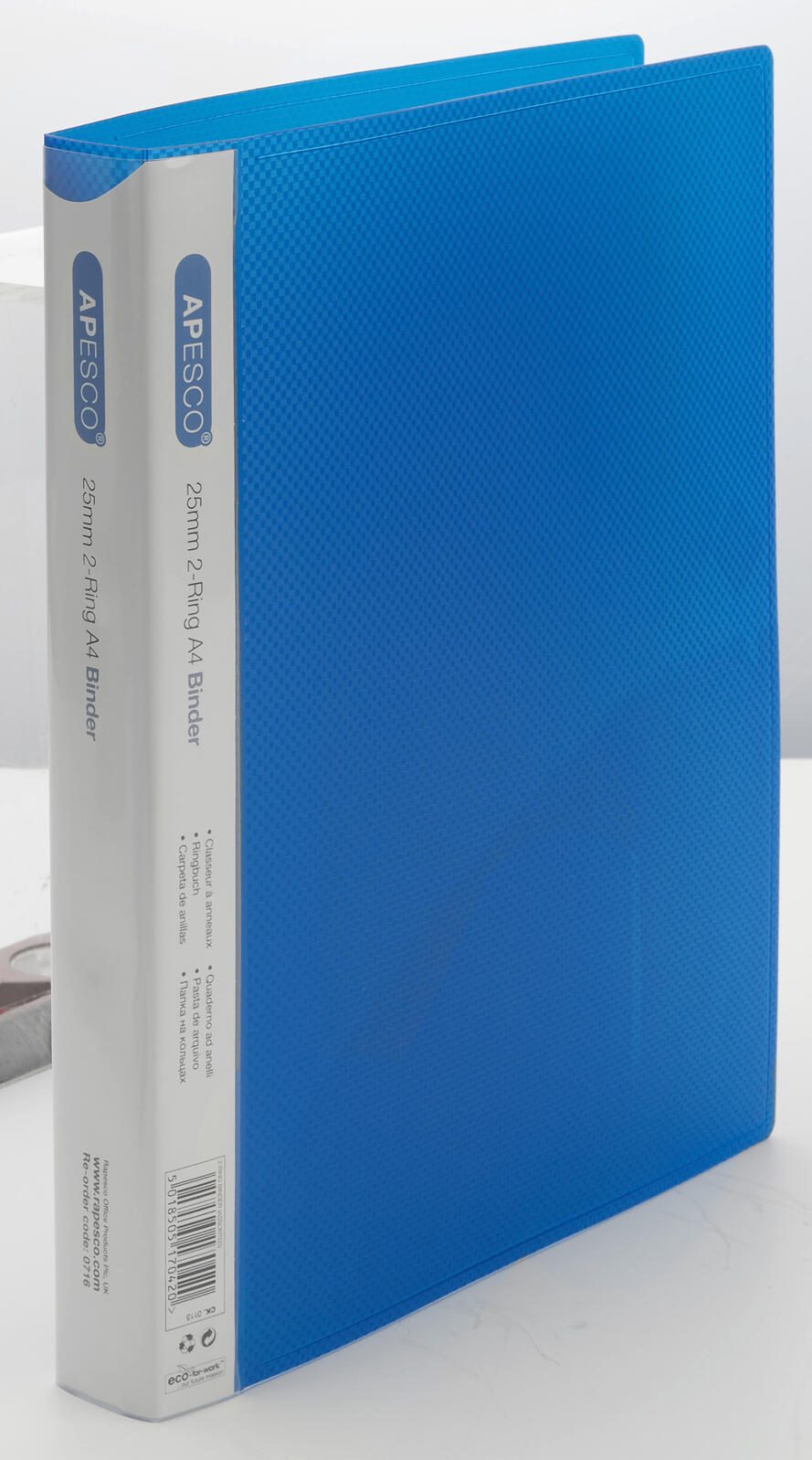 RAPESCO® Ringbücher 2-Ringe DIN A4 3.7 cm grün, blau, pink, violett, hellblau