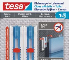 tesa Klebenägel 2.3 cm  x 6.4 cm weiß