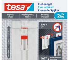 tesa Klebenägel 2.4 cm  x 4.5 cm weiß