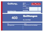 herlitz Formularbuch Quittung mit MwSt. separat ausgewiesen DIN A6 quer 2x 50 Seiten