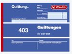 herlitz Formularbuch Quittung mit MwSt. separat ausgewiesen DIN A6 quer 2x 50 Seiten