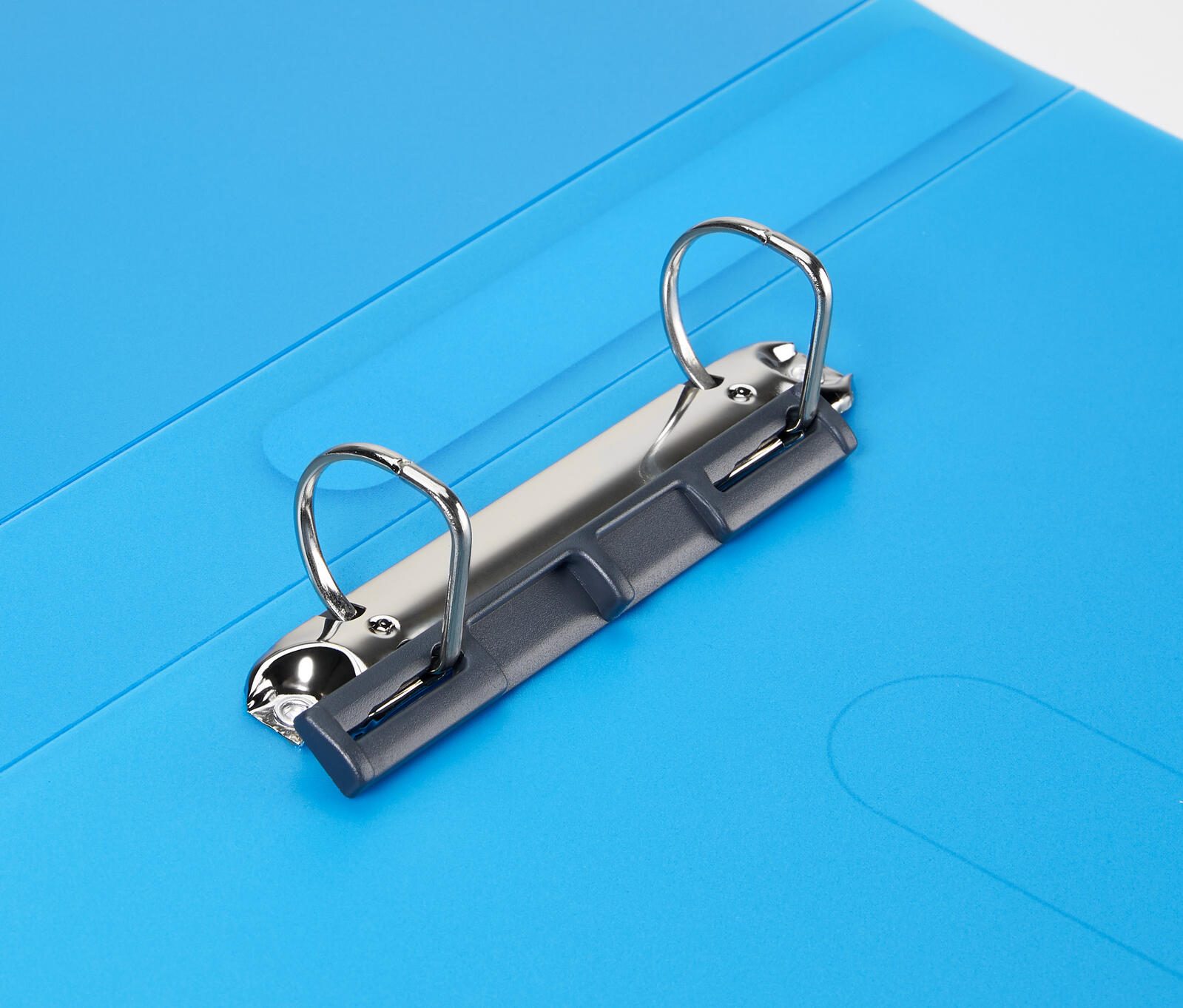 herlitz Ringbuch 2-Ringe DIN A4 3.8 cm blau-transparent