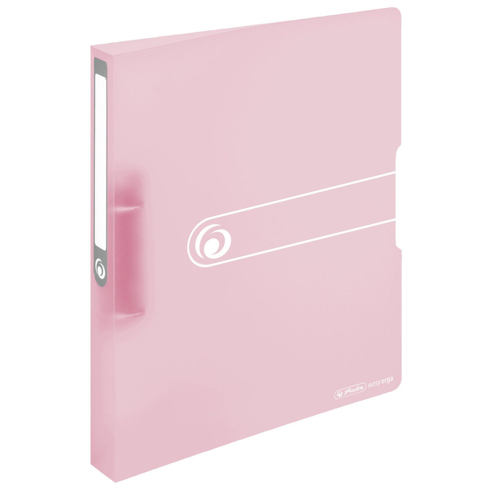 herlitz Ringbuch 2-Ringe DIN A4 3.8 cm rosa-transparent