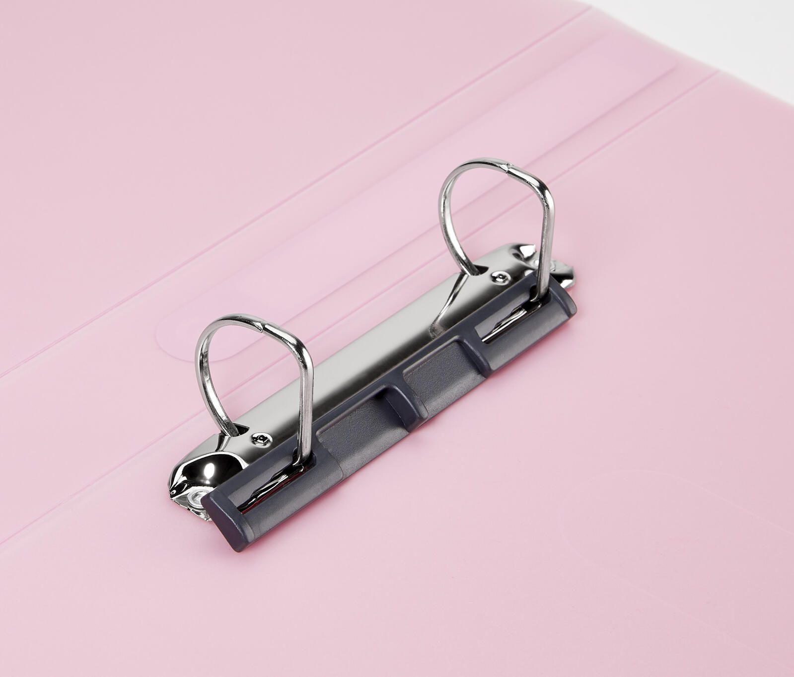 herlitz Ringbuch 2-Ringe DIN A4 3.8 cm rosa-transparent