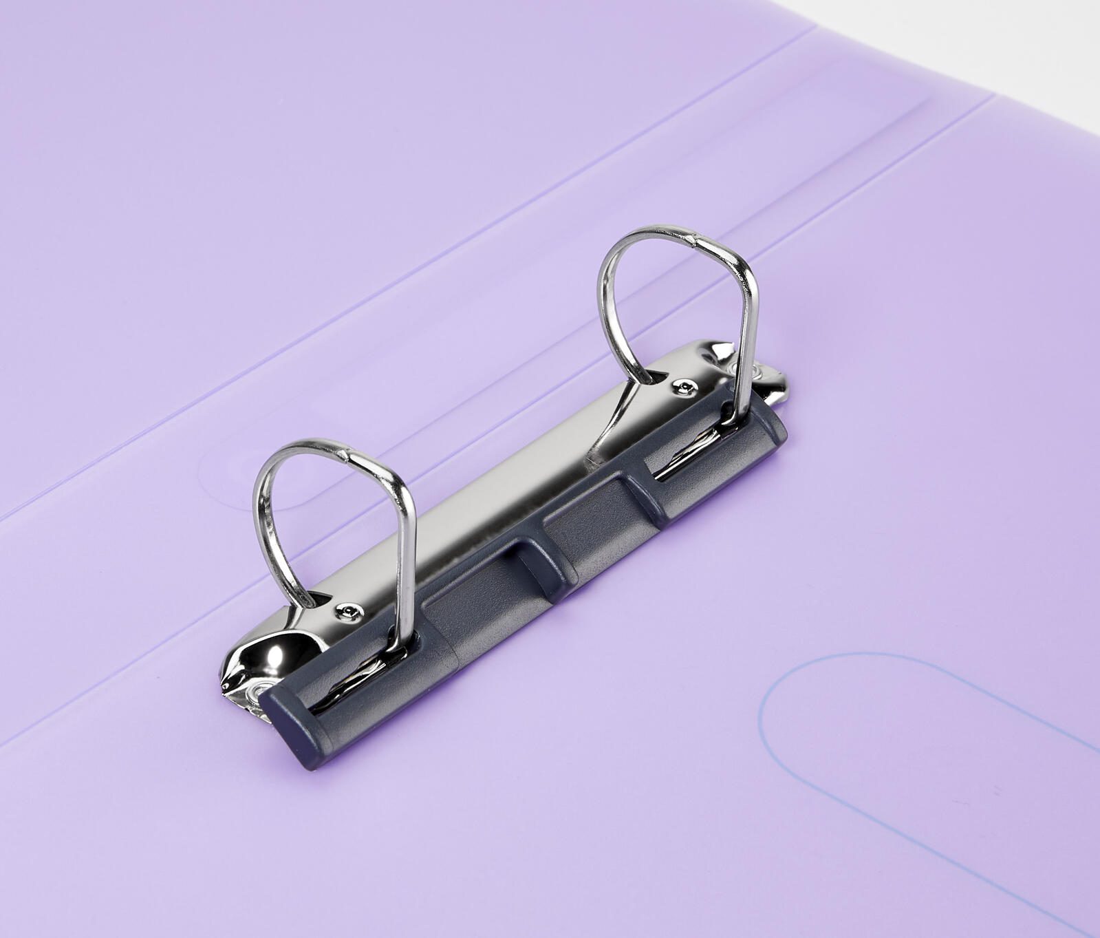 herlitz Ringbuch 2-Ringe DIN A4 3.8 cm lila-transparent