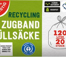 GUT&GÜNSTIG Müllbeutel 120,0 l blau