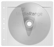MediaRange 2er CD-/DVD-Hüllen abheftbar weiß, 50 St.