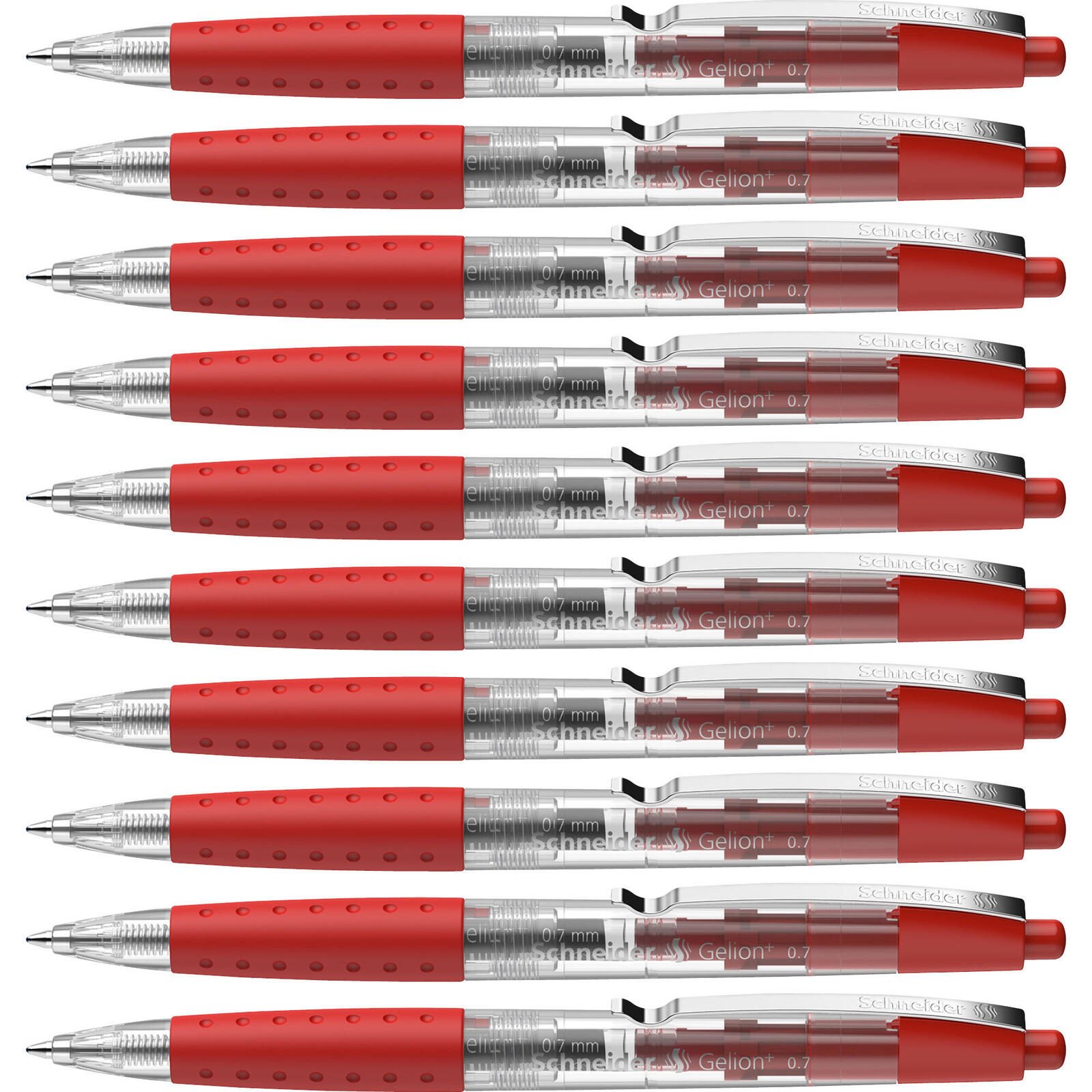 Schneider Gelion Gelschreiber 0.4 mm, Schreibfarbe: Rot