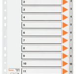 bene Ordnerregister Vollformat 1-12 DIN A4