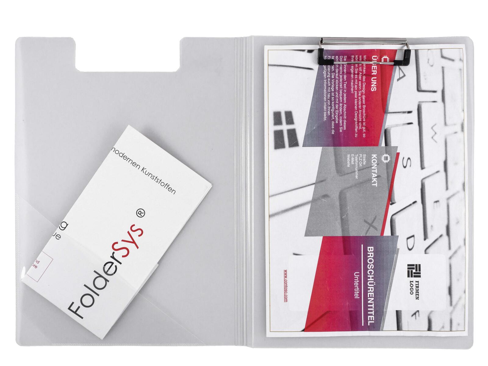 FolderSys Klemmbrettmappe DIN A4 transparent