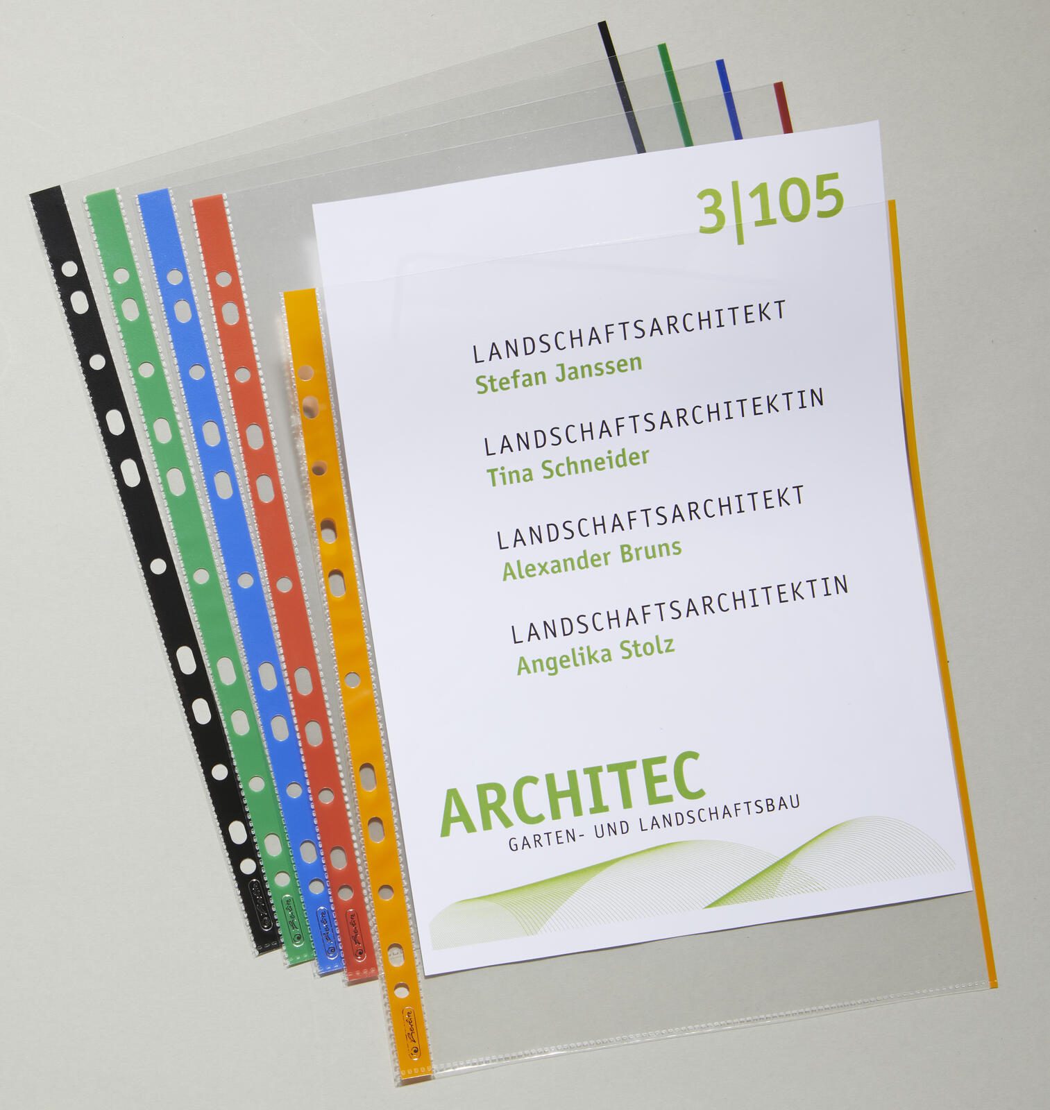 herlitz Prospekthüllen DIN A4 0.07 mm glasklar