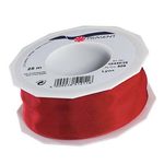 PRÄSENT Geschenkband Lyon 40 mm x 25 m rot