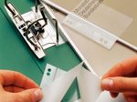 VELOFLEX Heftstreifen, selbstklebend  für bis DIN A4 transparent