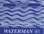 WATERMAN Tintenpatronen für Füller blau