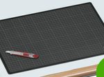 styro Schneidematte 45,0 x 30,0 cm grün/schwarz