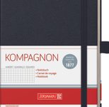 BRUNNEN Notizbuch ca. DIN A5 kariert, 192, davon 16 zum Heraustrennen Seiten