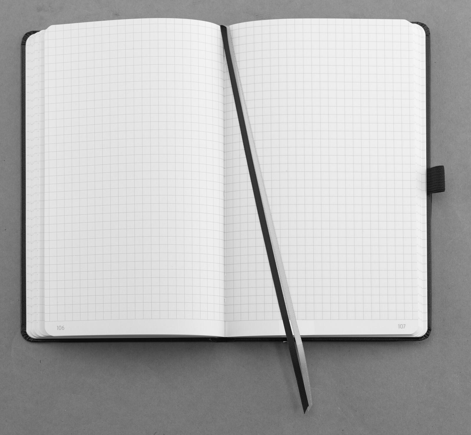 BRUNNEN Notizbuch ca. DIN A5 kariert, 192, davon 16 zum Heraustrennen Seiten