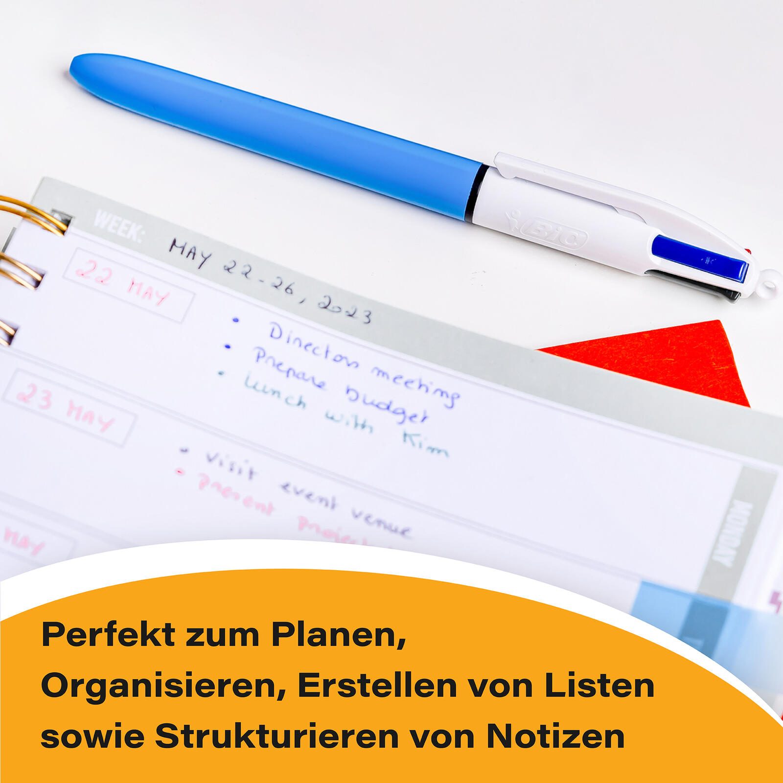BIC® 4-Farben-Kugelschreiber 0.4 mm Mehrfarbig
