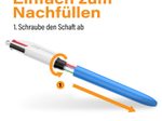 BIC® 4-Farben-Kugelschreiber 0.4 mm Mehrfarbig