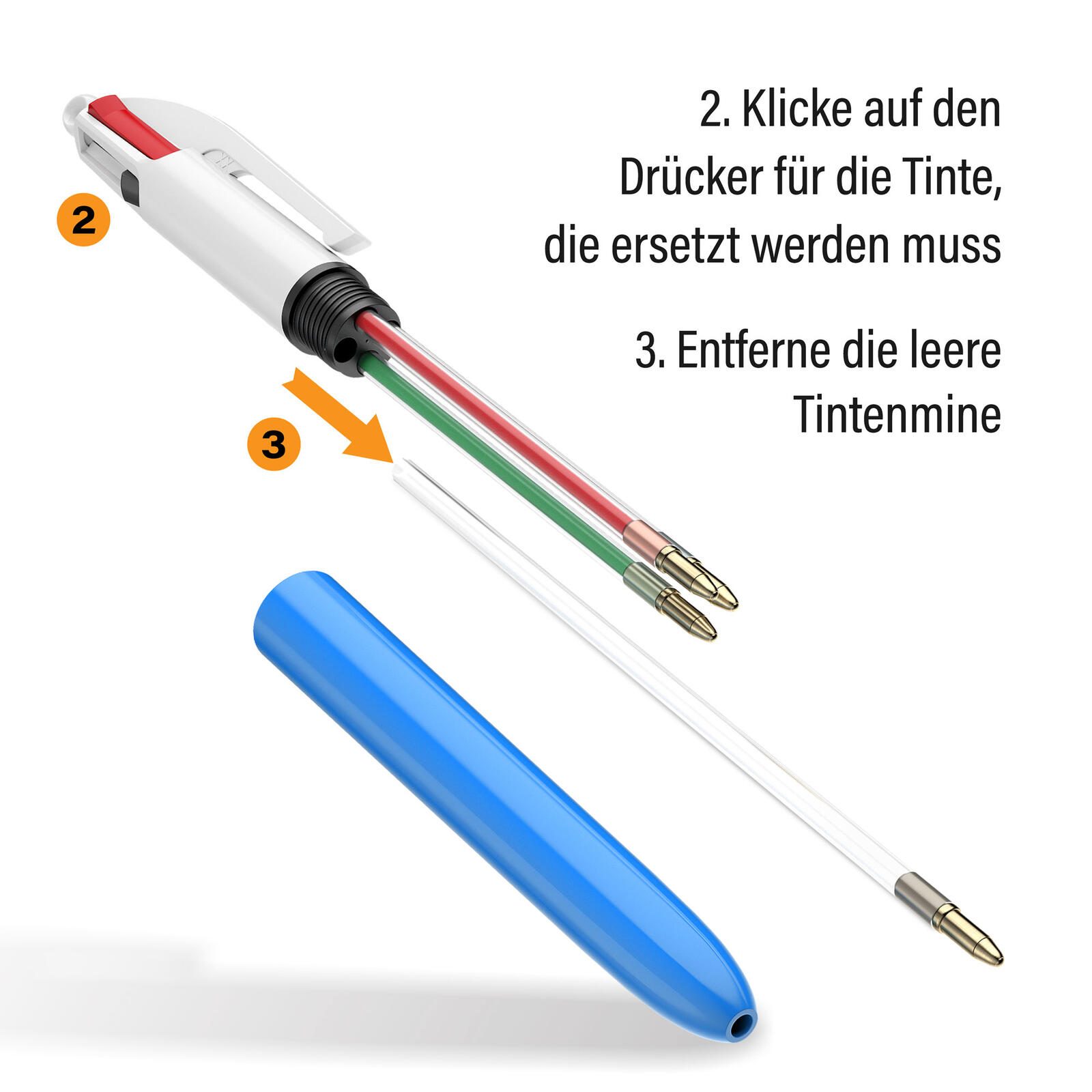 BIC® 4-Farben-Kugelschreiber 0.4 mm Mehrfarbig