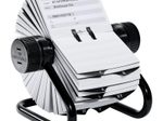 DURABLE Telefon-/Adress-Rollkartei schwarz, für 500 Adress,- Telefonkarten