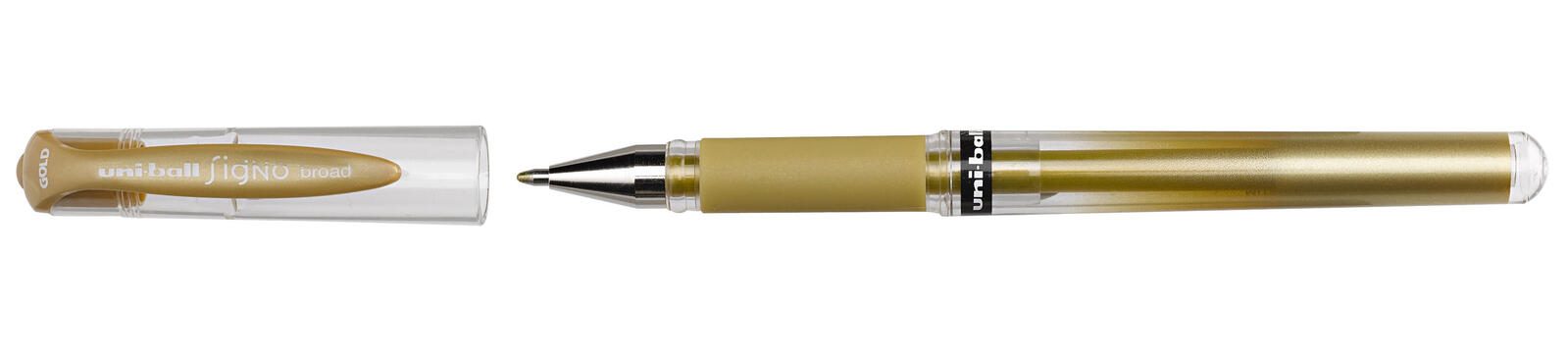 uni-ball Ub Signo Um-153 Gelschreiber 0.6 mm, Schreibfarbe: Gold