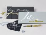 uni-ball Ub Signo Um-153 Gelschreiber 0.6 mm, Schreibfarbe: Gold