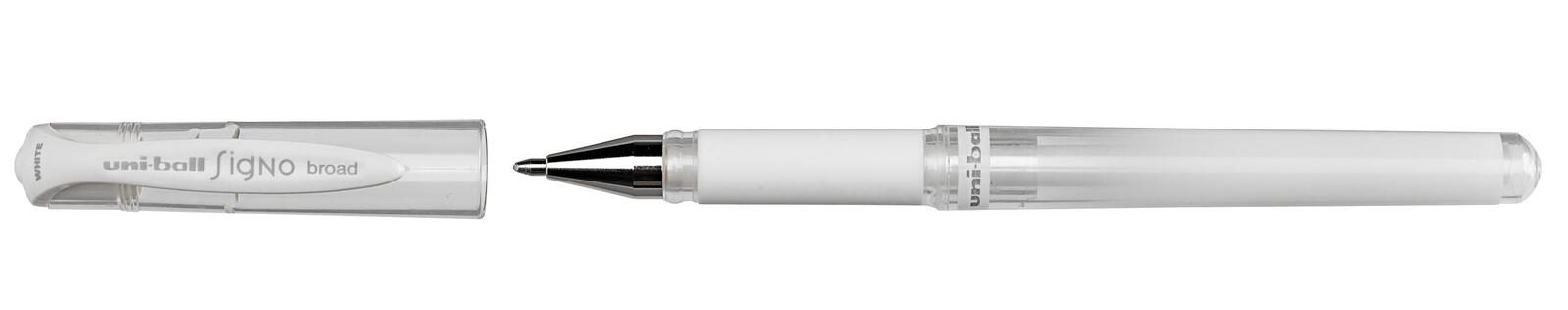 uni-ball Ub Signo Um-153 Gelschreiber 0.6 mm, Schreibfarbe: Weiß