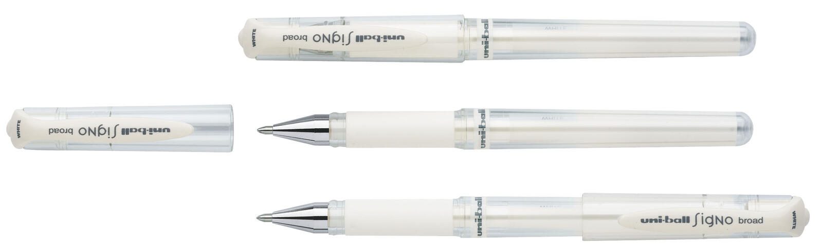 uni-ball Ub Signo Um-153 Gelschreiber 0.6 mm, Schreibfarbe: Weiß