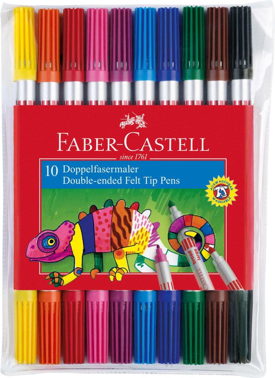 FABER-CASTELL Filzstifte Mehrfarbig 1.0 + 3.0 + 5.0 mm