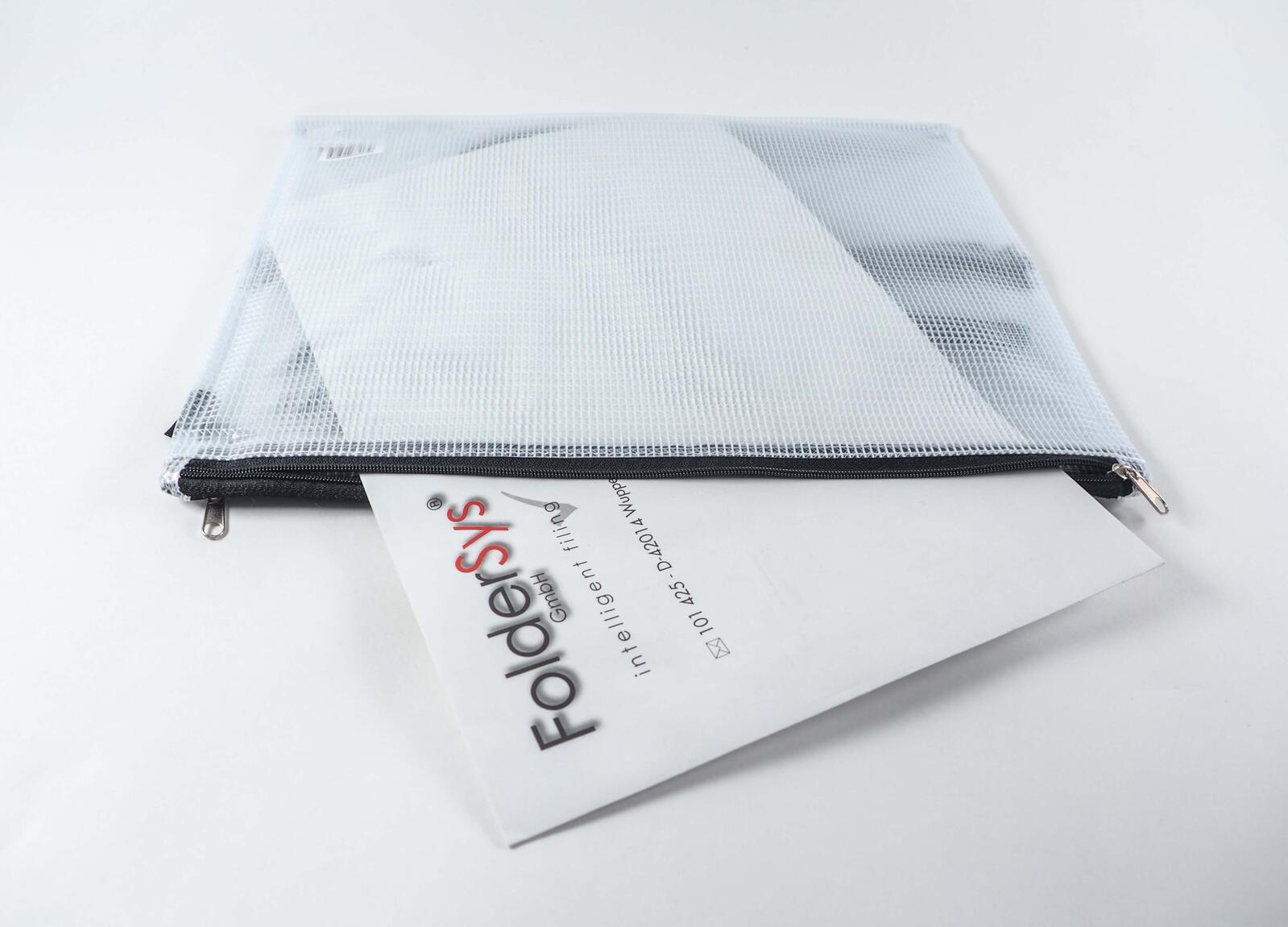 FolderSys Reißverschlussbeutel A4 transparent