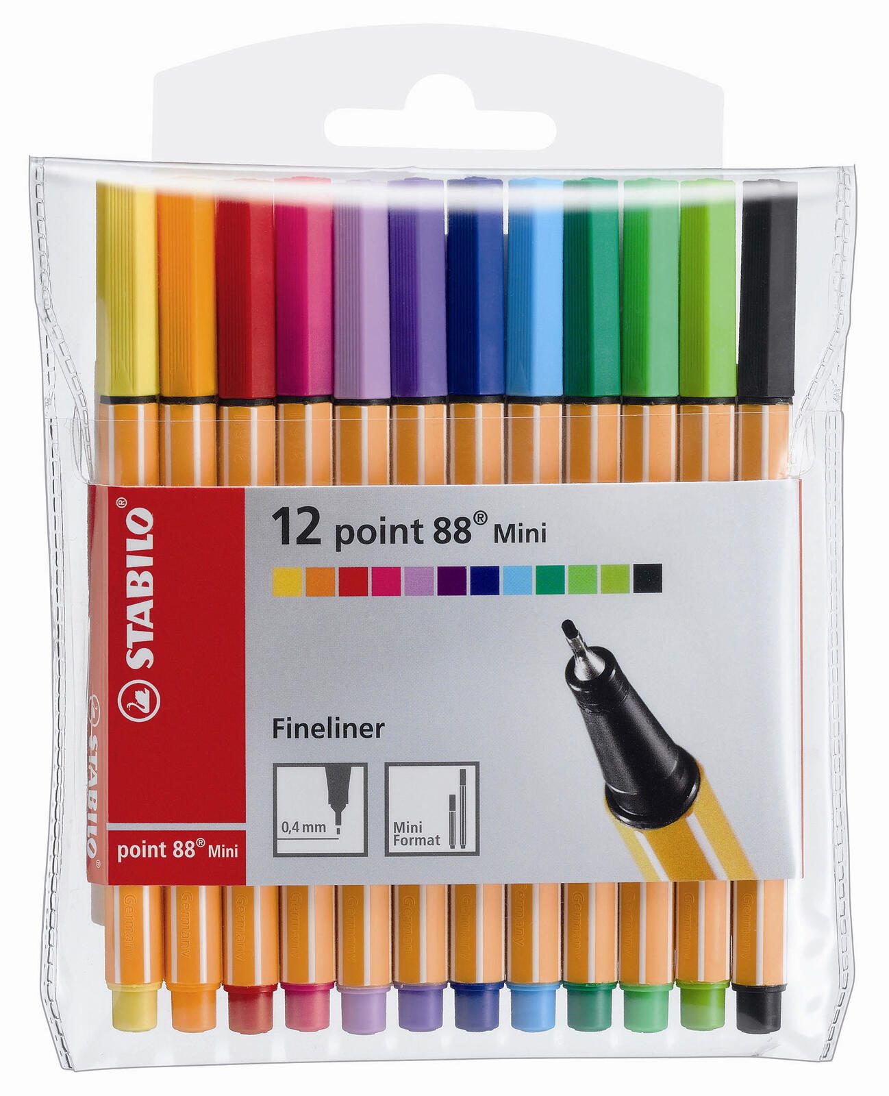 STABILO Point 88 Fineliner 0.4 mm Mehrfarbig