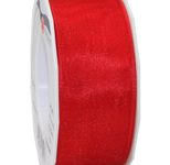 PRÄSENT Geschenkbänder 40 mm x 25 m rot