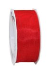 PRÄSENT Geschenkbänder 40 mm x 25 m rot
