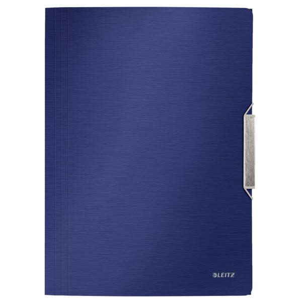 LEITZ Eckspanner Eckspannermappe blau DIN A4 titan blau