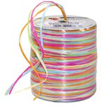 PRÄSENT Geschenkband Multi-Raffia 3 mm x 50 m pink/orange/grün/blau/natur