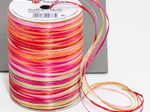 PRÄSENT Geschenkband Multi-Raffia 3 mm x 50 m pink/rot/orange/grün