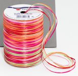 PRÄSENT Geschenkband Multi-Raffia 3 mm x 50 m pink/rot/orange/grün