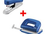 novus Locher und Heftgeräte Set blau