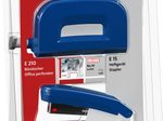 novus Locher und Heftgeräte Set blau