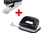 novus Locher und Heftgeräte Set schwarz