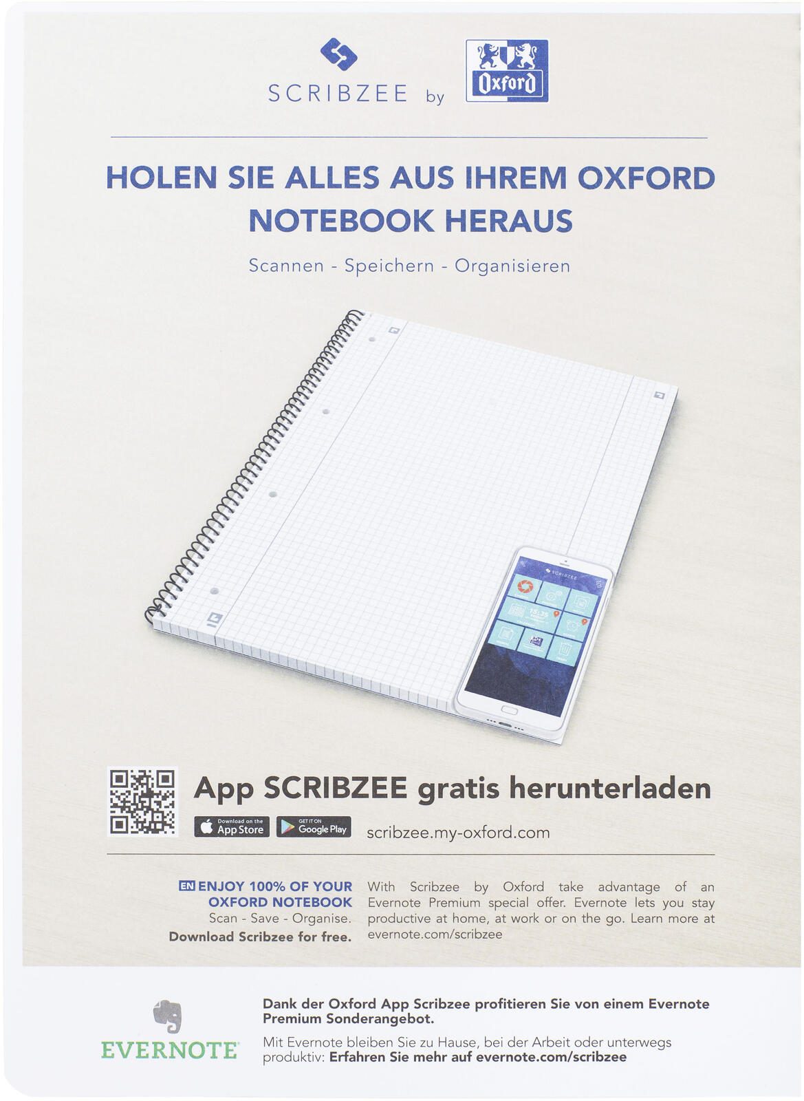 OXFORD Briefblock DIN A4 kariert