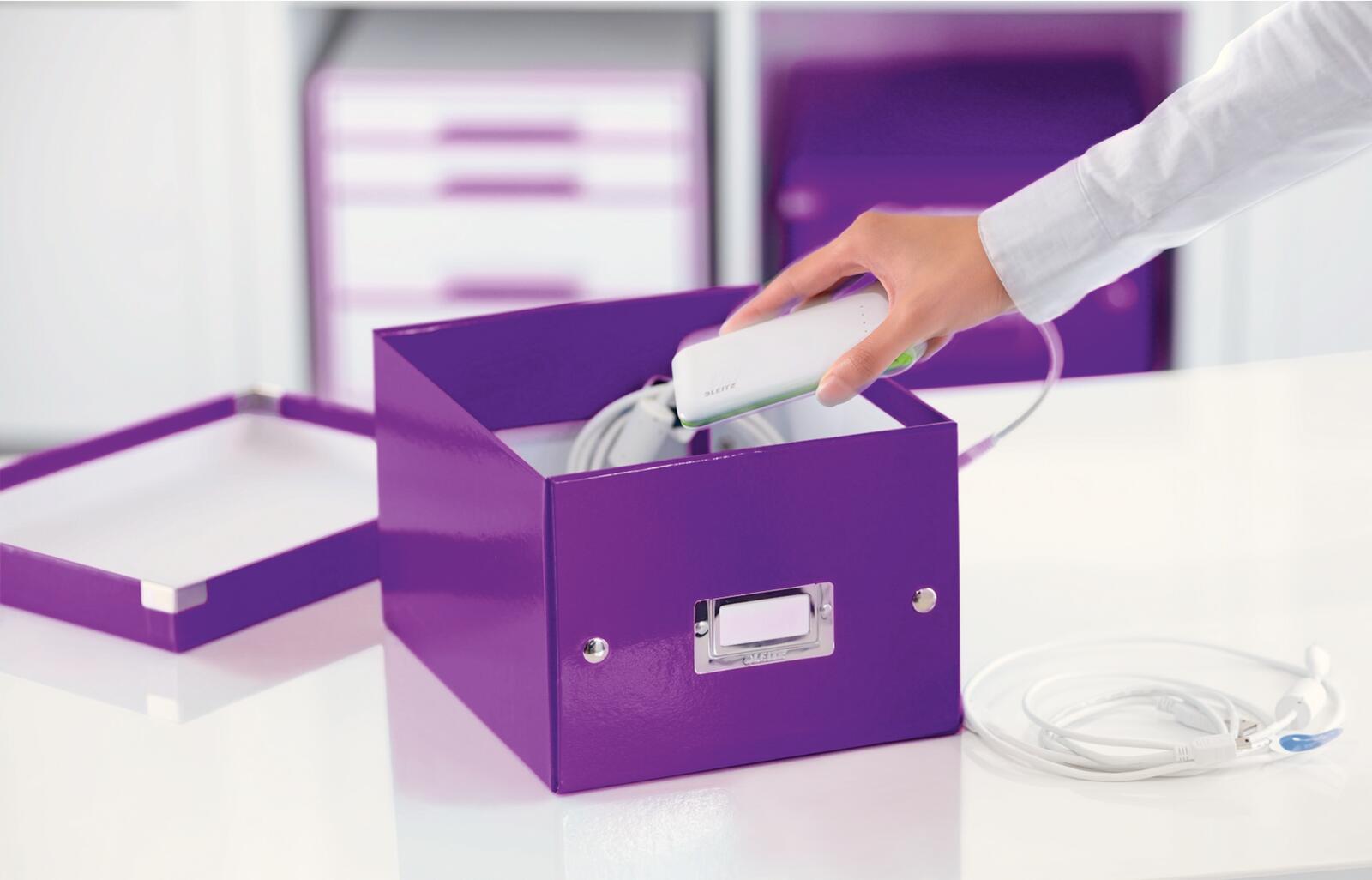 LEITZ Aufbewahrungsbox 7,4 l - 21,6 x 28,2 x 16,0 cm violett