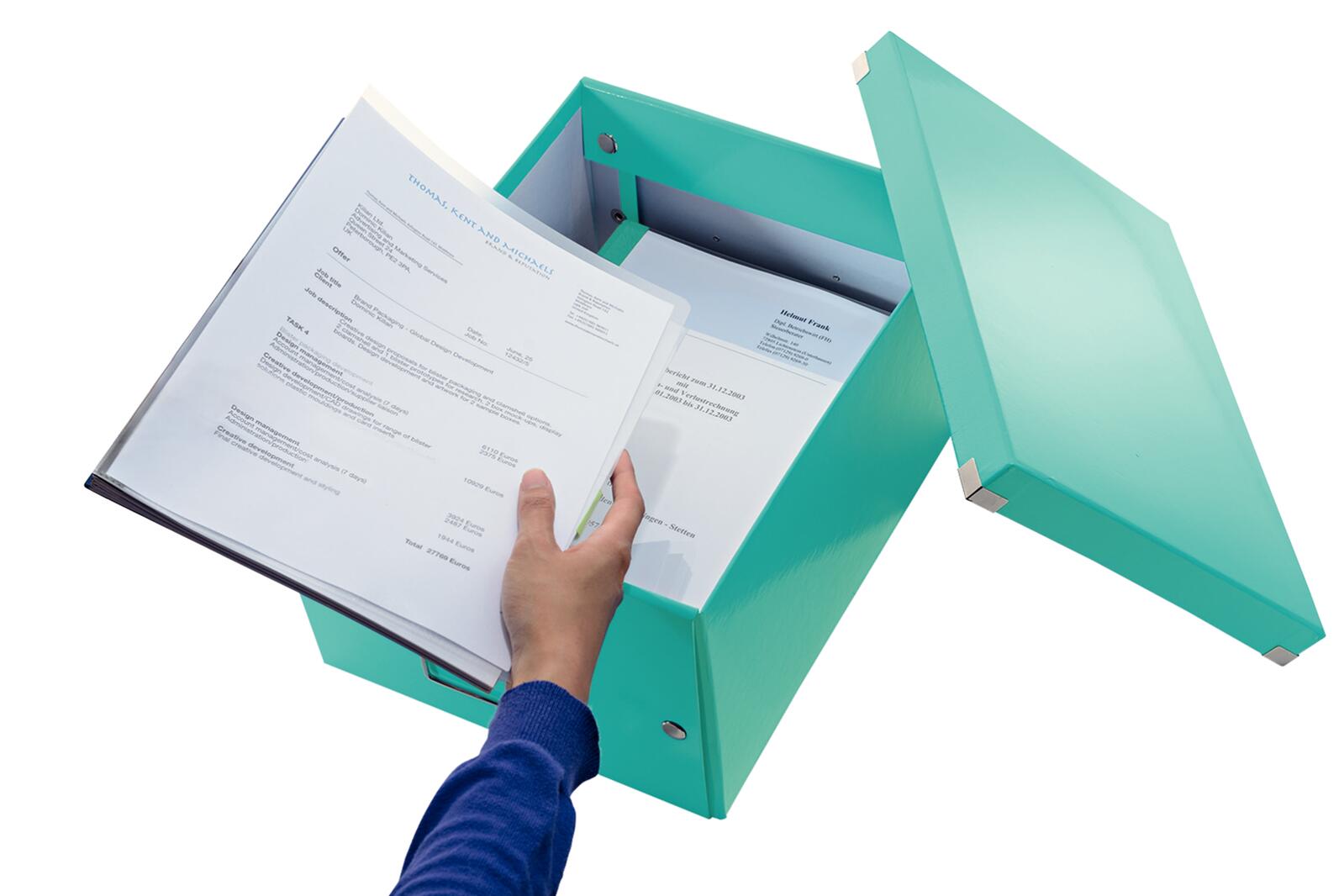 LEITZ Aufbewahrungsbox 16,7 l - 28,1 x 36,9 x 20,0 cm eisblau