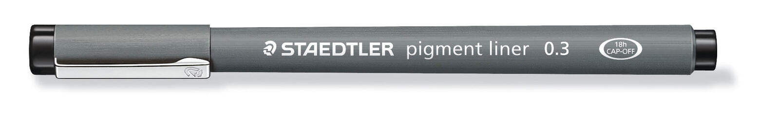 STAEDTLER Pigment Liner 308 Fineliner 0.05 + 0.1 + 0.3 + 0.5 + 0.8 mm Schwarz