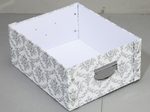 Zeller Aufbewahrungsbox vintage 19,2 l - 33,0 x 40,0 x 17,0 cm weiß, vintage